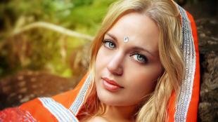 Индийский макияж, индийский макияж для серых глаз