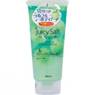 Скраб для тела в бане, utena скраб "juicy salt" для тела на основе соли с ароматом зеленых яблок 300гр
